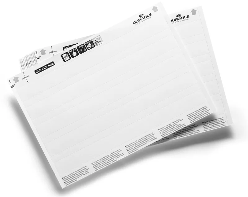Einsteckschilder , LABEL REFILL, , 200 x 40 mm van Durable – productfoto
