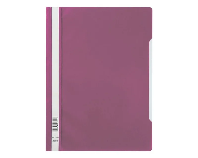 Hefter 2573, Format DIN A4, mit farbigem Rückendeckel van Durable in Roze – productfoto
