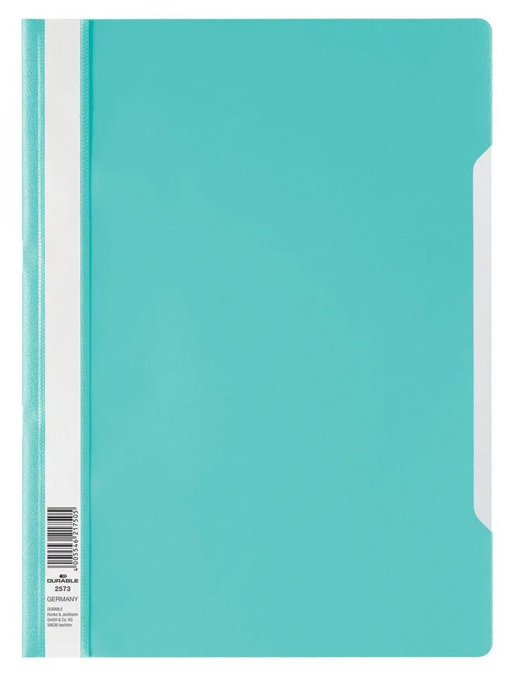 Hefter Durable Schnellhefter PP A4 tk Standardhefter tr Deckblatt de Durable – photo produit