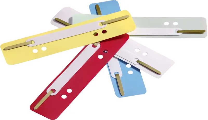 Heftstreifen 691000 Verschiedenfarbig sortiert 150 mm x 38 mm x 150 mm 4fach Lochung Packungsmenge:25 St./Pack. 25 St. by Durable – product photo