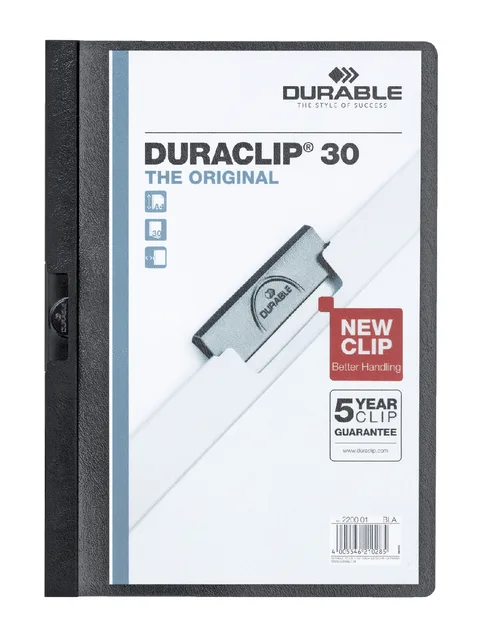 Klemmap Durable Duraclip A4 3mm 30 vellen zwart by Durable – product photo
