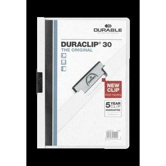Klemmap durable duraclip a4 3mm 30v wt | 25 stuks by Durable – product photo