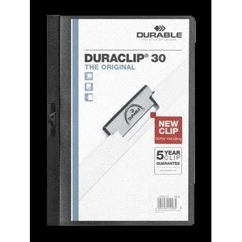 Klemmap durable duraclip a4 3mm 30v zw | 25 stuks by Durable – product photo