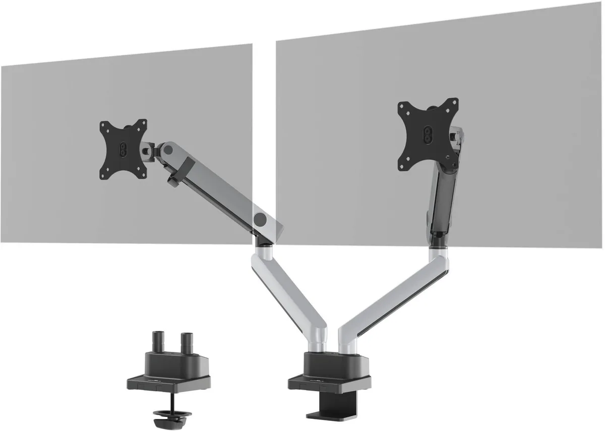 Monitor-Halterung Select Plus Dual silber van Durable – productfoto