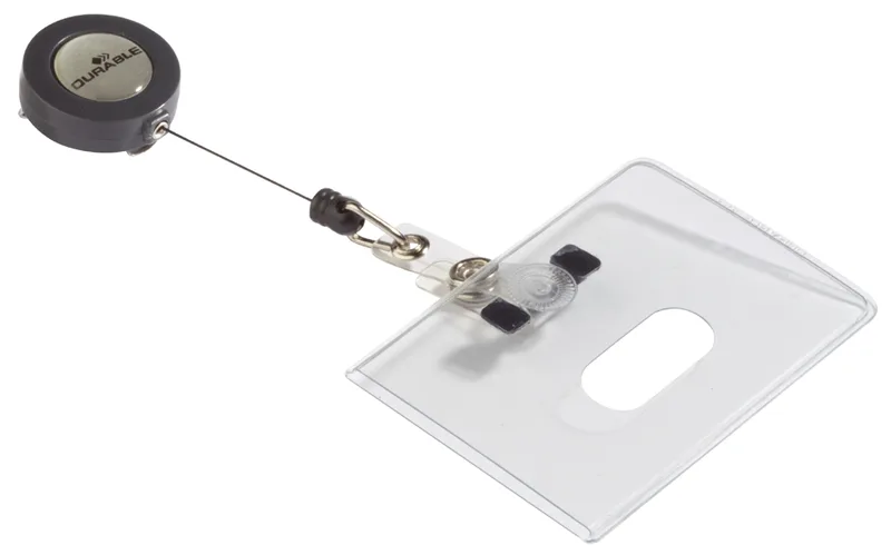 Namensschild, aus flexiblem PVC, 85 x 54 mm van Durable – productfoto