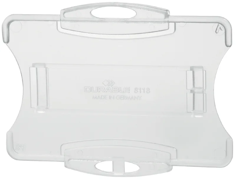 Namensschild, Hartbox, 54 x 90 mm, transparent von Durable – Produktfoto