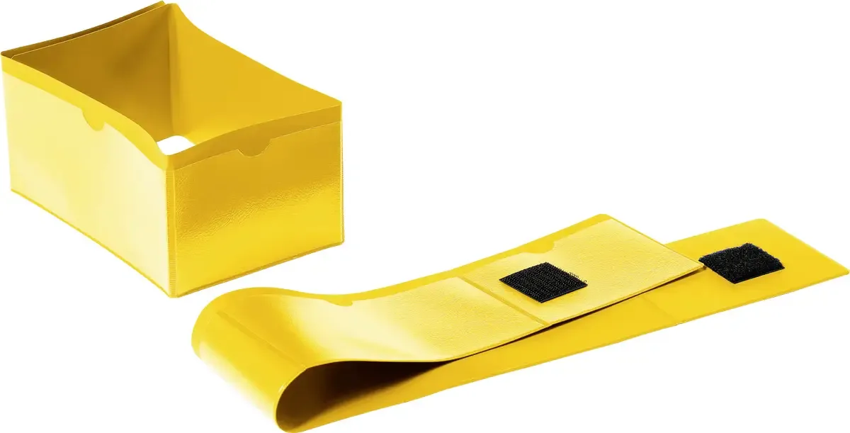 Palettenfußbanderole 140x65mm, gelb von Durable – Produktfoto