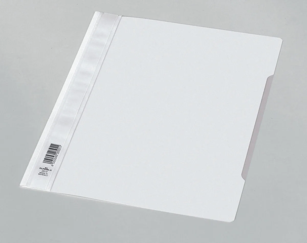 Schnellhefter DIN A4 Polypropylen (PP) weiß de Durable – photo produit