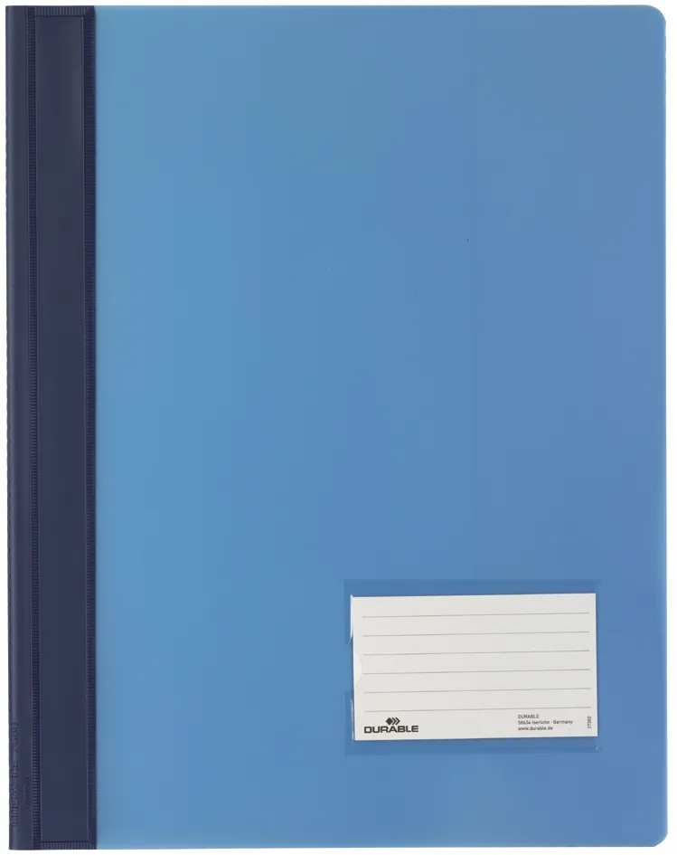 Schnellhefter DURALUX, DIN A4, blau-transluzent by Durable – product photo