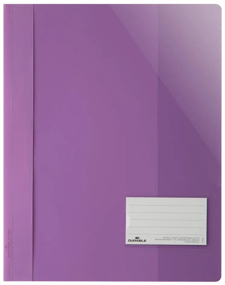Schnellhefter Überbreit, A4+, PVC, lila van Durable – productfoto