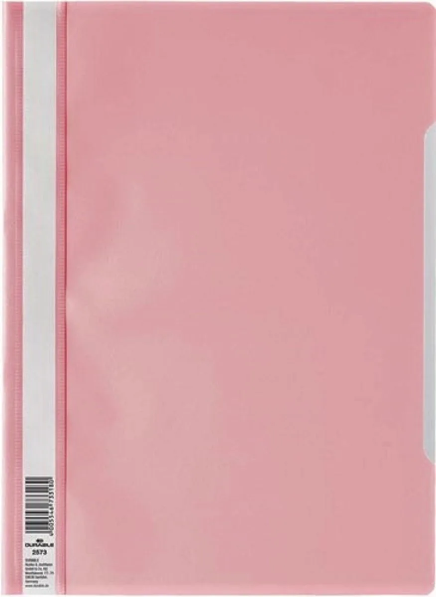 snelhechtmap – 10 stuk de Durable en Rose – photo produit