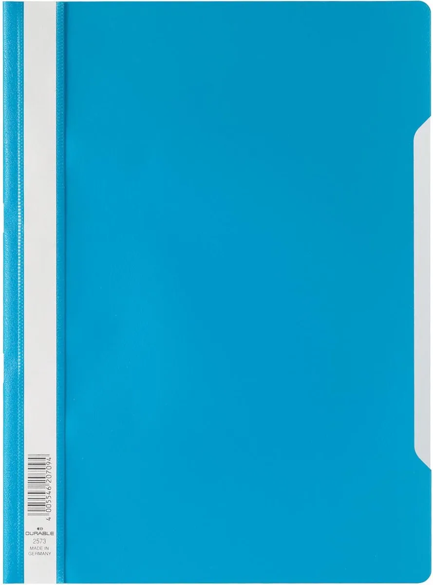 snelhechtmap ft A4 25 stuks van Durable in Blauw – productfoto
