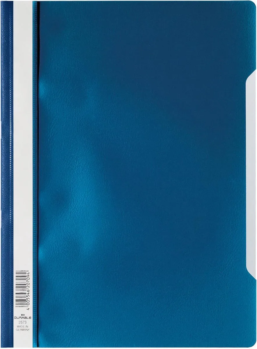 snelhechtmap ft A4 25 stuks de Durable en Bleu foncé – photo produit