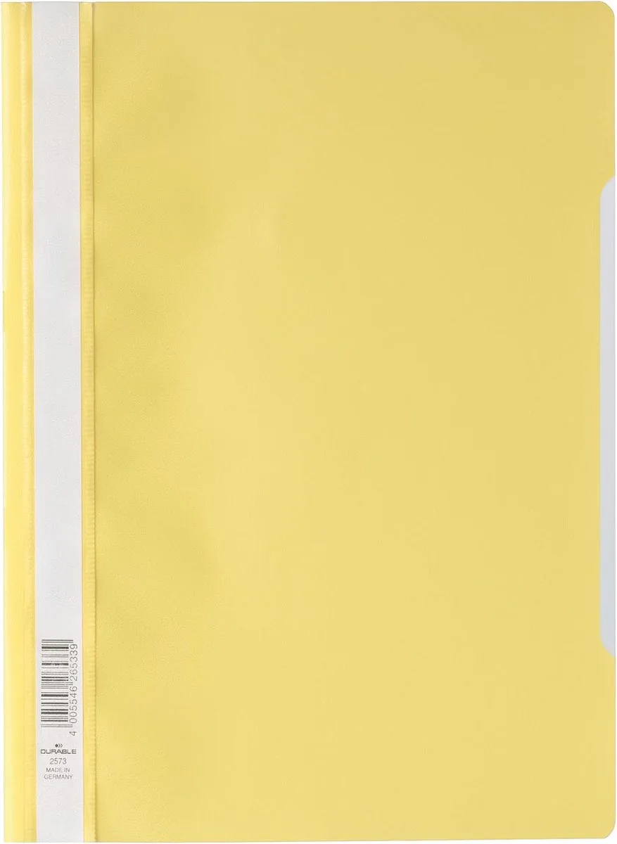 snelhechtmap ft A4 25 stuks de Durable en Jaune – photo produit