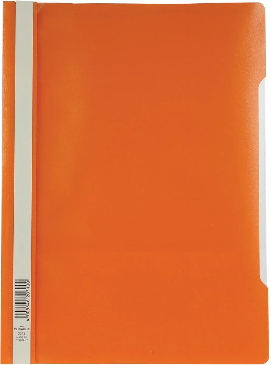 snelhechtmap ft A4 25 stuks fra Durable i Orange – produktbillede