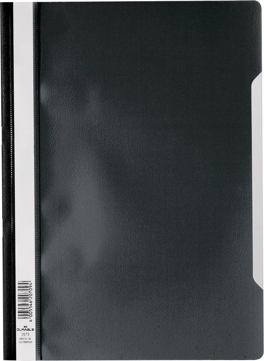 snelhechtmap ft A4 25 stuks von Durable in Schwarz – Produktfoto