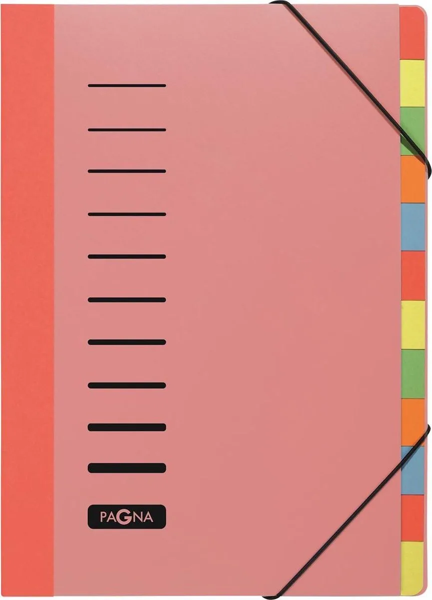 sorteermap A4 gekleurde tabs de Durable en Rouge – photo produit
