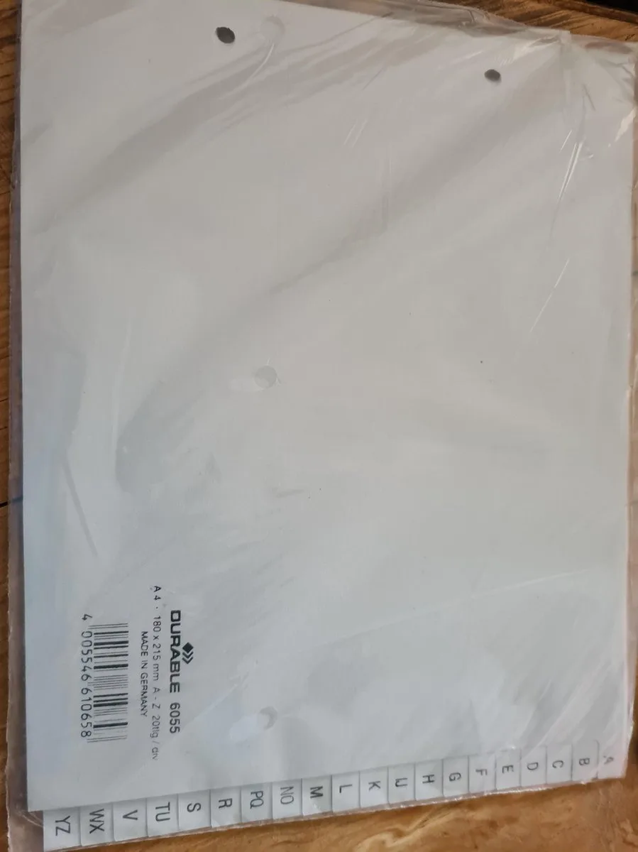 tabbladen a-z 18 x 21,5cm fra Durable i Grå – produktbillede
