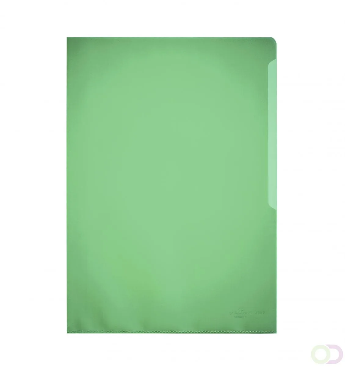 Transparante L-map STANDARD A4 PP pak van 100, Groen by Durable – product photo