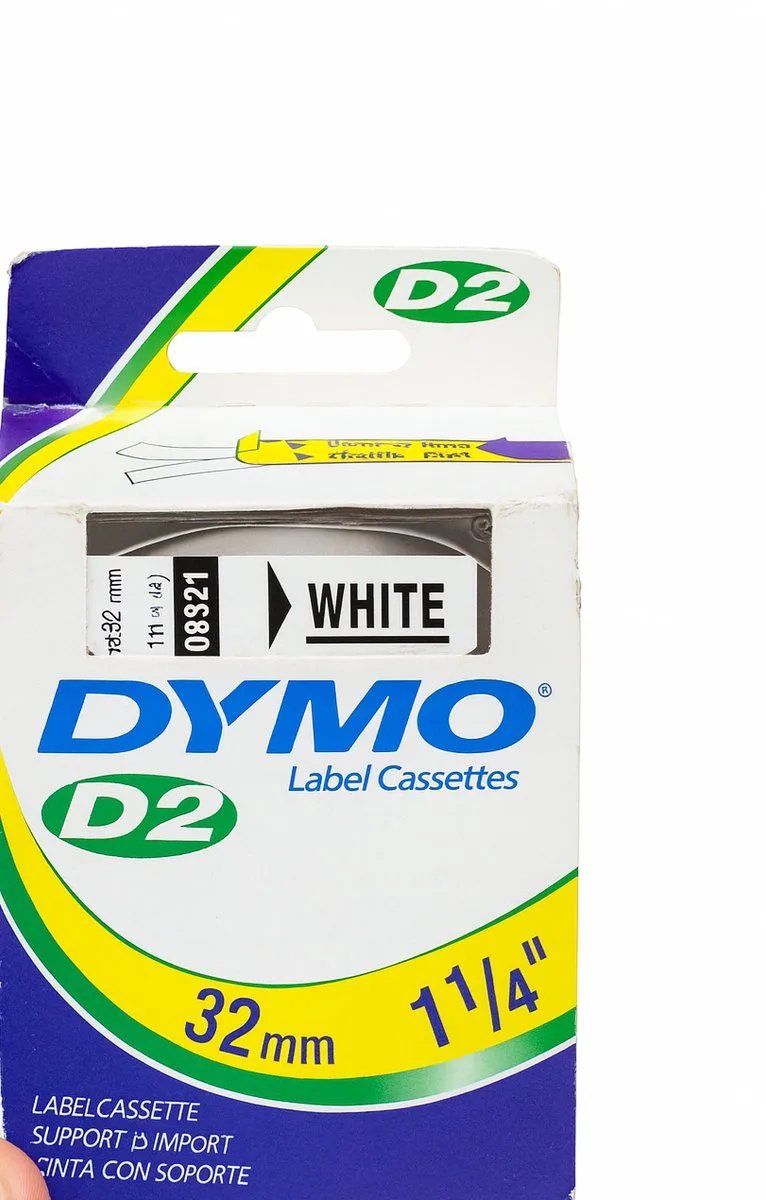 D2 Tape 69321 Labeltape Wit - 32mm x 10m - Verwijderbaar van DYMO in Wit – productfoto