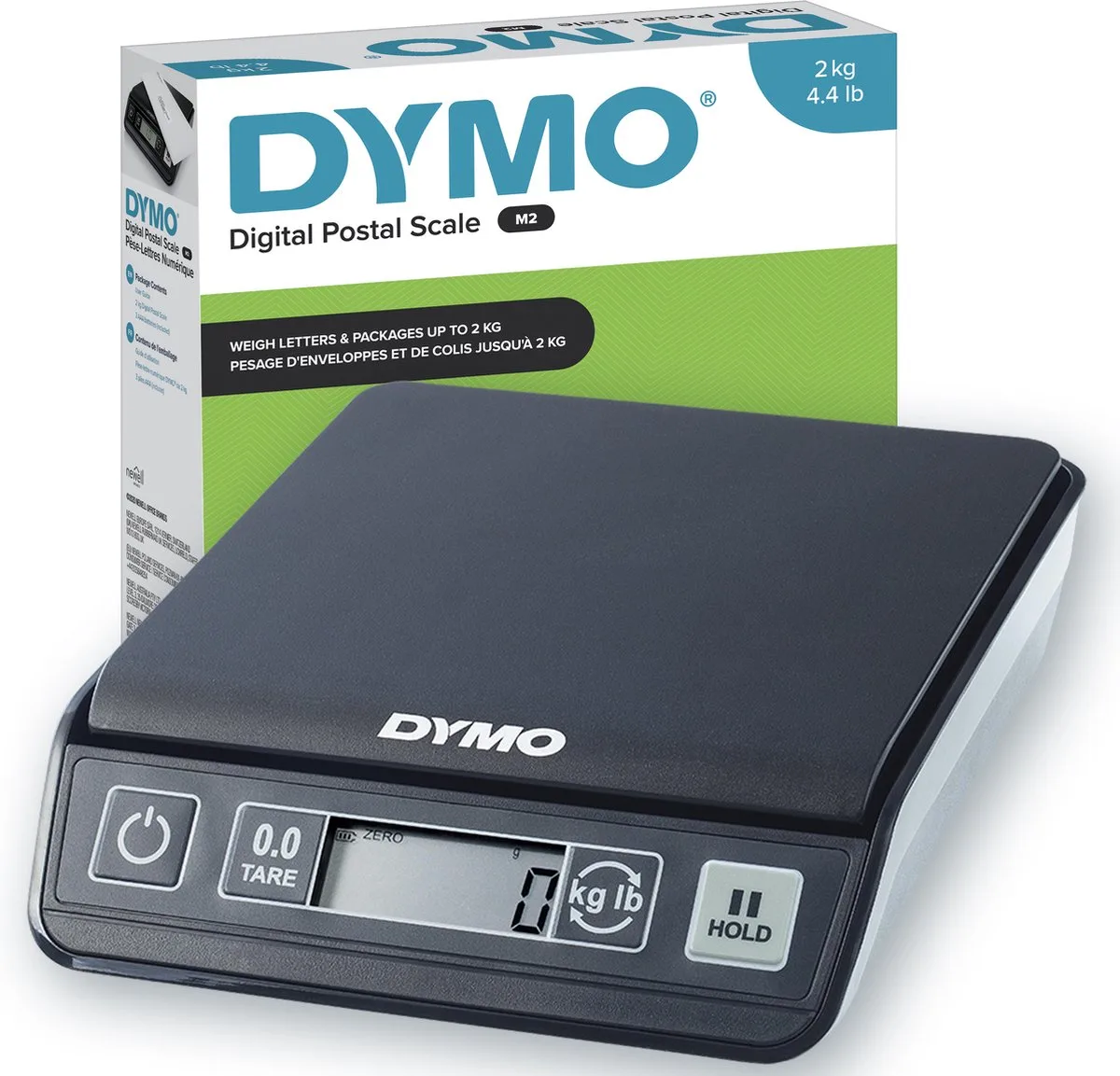 digitale postweegschalen | tot 2 kg capaciteit | 20 cm x 20 cm pakket- en verzendweegschaal von DYMO in 2 kg – Produktfoto