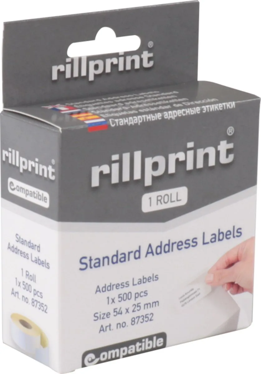 Etiket | Adres | papier | 54x25mm | rol à 500 stuks von DYMO in Weiß – Produktfoto
