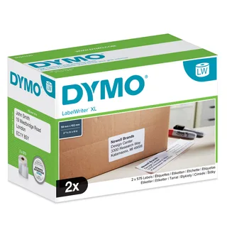 Etiket Dymo LabelWriter 5XL verzendlabel 59x102mm 2 rollen á 575 stuks wit von DYMO – Produktfoto 1 von 3