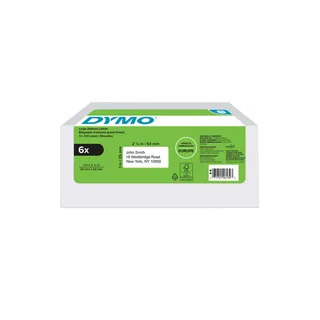 Etiket Dymo LabelWriter adressering 25x54mm 6 rollen á 500 stuks wit de DYMO – photo produit 1 sur 2