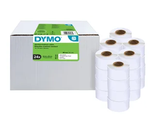 Etiket Dymo LabelWriter adressering 28x89mm 24 rollen á 130 stuks wit by DYMO – product photo 1 of 2
