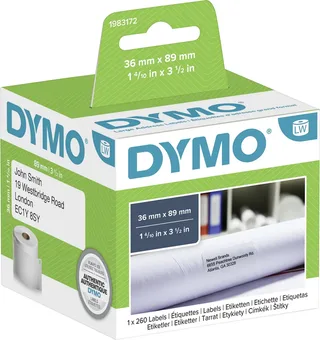 Etiket Dymo LabelWriter adressering 36x89mm 1 rol á 260 stuks wit de DYMO – photo produit 3 sur 3