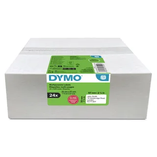 Etiket Dymo LabelWriter multifunctioneel 32x57mm 24 rollen á 1000 stuks wit by DYMO – product photo 1 of 2