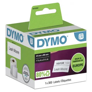 LW-Namensschilder klein wei 41x 89mm ablös. 300St/Rol von DYMO – Produktfoto 1 von 2