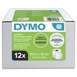 Etiket Dymo LabelWriter naamkaart 54x101mm 12 rollen á 220 stuks wit de DYMO – photo produit 1 sur 2