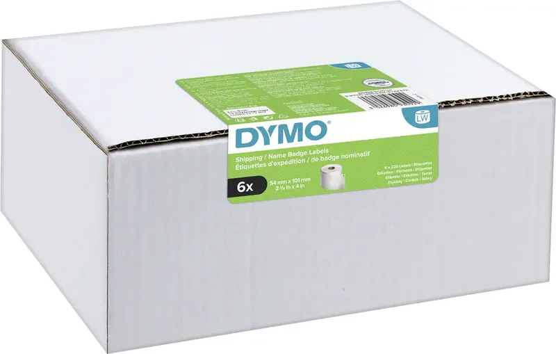 Etiket Dymo LabelWriter naamkaart 54x101mm 6 rollen á 220 stuks wit de DYMO – photo produit 3 sur 3