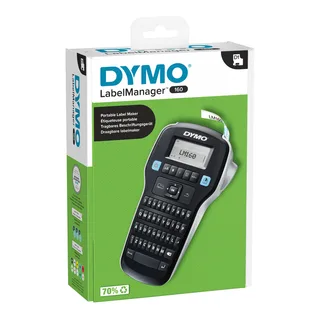 Labelprinter Dymo LabelManager 160 draagbaar qwerty 12mm zwart by DYMO – product photo 1 of 2