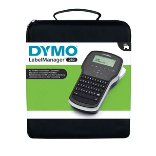 Labelprinter Dymo LabelManager 280 draagbaar qwerty 12mm zwart in koffer by DYMO – product photo 1 of 6