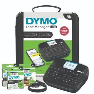 Labelprinter Dymo LabelManager Executive 640CB draagbaar qwerty 24mm zwart in koffer by DYMO – product photo 1 of 2