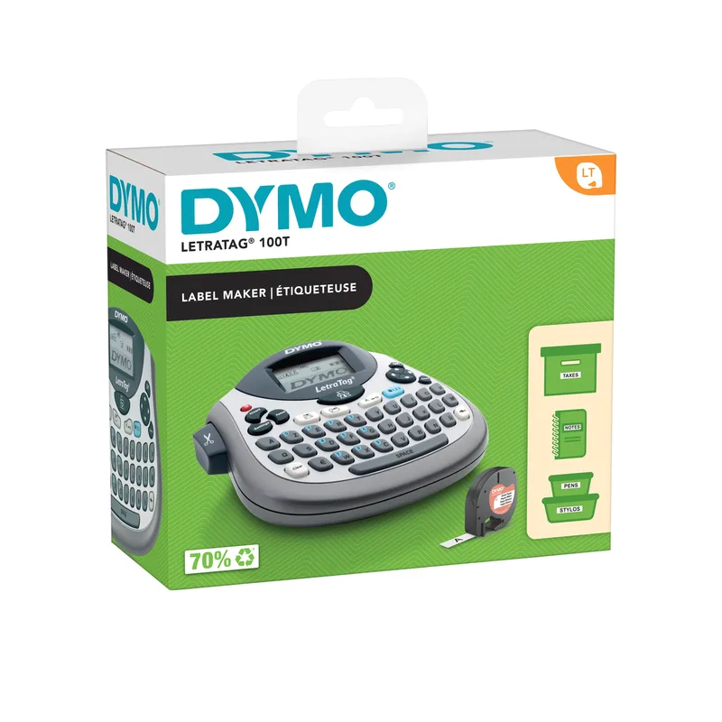 Labelprinter dymo letratag 100t azerty 12mm zilver by DYMO – product photo