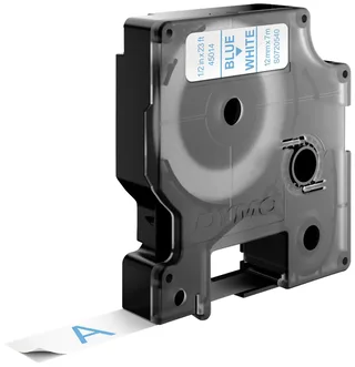 Labeltape Dymo LabelManager D1 polyester 12mm blauw op wit van DYMO – productfoto 3 van 3