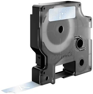 Labeltape Dymo LabelManager D1 polyester 12mm wit op transparant by DYMO – product photo 3 of 3
