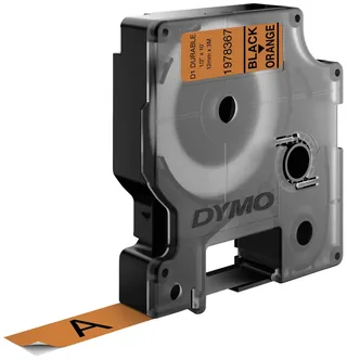 Labeltape Dymo LabelManager D1 polyester 12mm zwart op oranje by DYMO – product photo 3 of 3