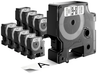 D1-Etikettenband schwarz auf wei 19 mm x 7 m 10 Stck von DYMO – Produktfoto 3 von 3