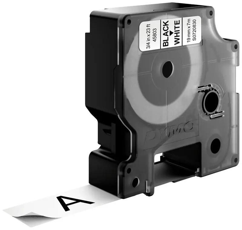 D1-Etikettenband schwarz auf wei 19 mm x 7 m von DYMO – Produktfoto 3 von 3
