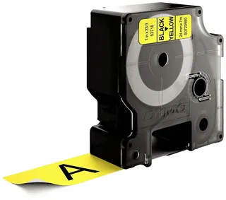 Labeltape Dymo LabelManager D1 polyester 24mm zwart op geel by DYMO – product photo 3 of 3