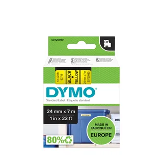 Labeltape Dymo LabelManager D1 polyester 24mm zwart op geel by DYMO – product photo 1 of 3