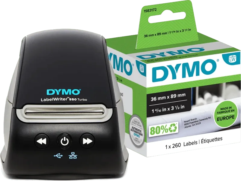 LabelWriter 550 Turbo + 1 extra label de DYMO – photo produit