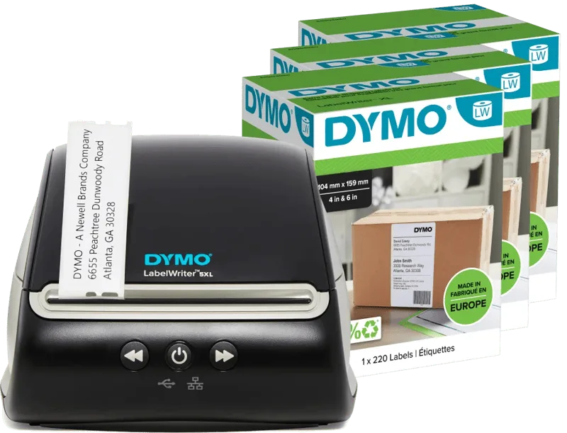 LabelWriter 5XL + 3 extra labels från DYMO – produktbild