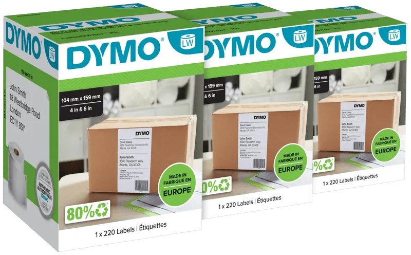LabelWriter Extra Grote Etiketten 104 x 159 mm 3-pack de DYMO – photo produit