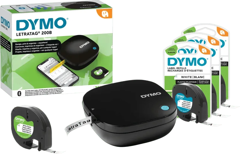 LetraTag 200B Bluetooth Labelprinter + 3 extra labels by DYMO – product photo