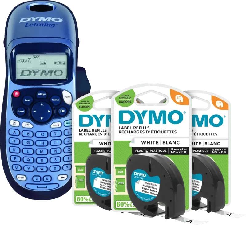 LetraTag LT-100H + 3 extra labels by DYMO – product photo